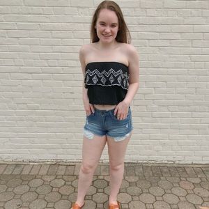 Navy blue tube top 🌊💙